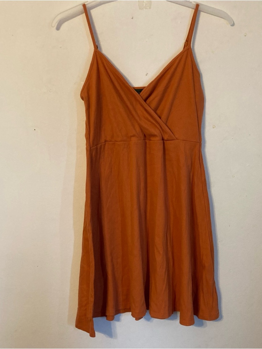 XL Wild fable Rust Orange Spaghetti Strap Wrap Mini Dress
